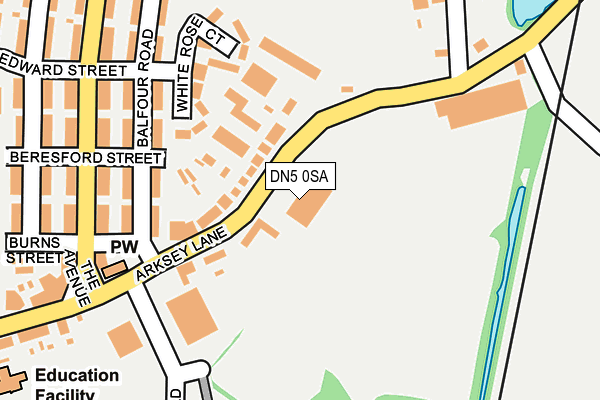 DN5 0SA map - OS OpenMap – Local (Ordnance Survey)