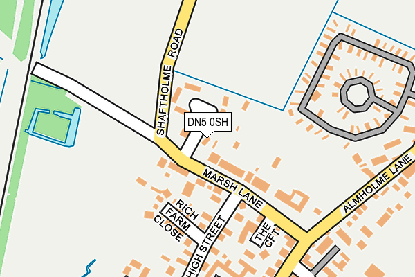 DN5 0SH map - OS OpenMap – Local (Ordnance Survey)