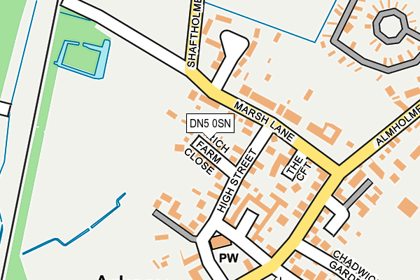 DN5 0SN map - OS OpenMap – Local (Ordnance Survey)