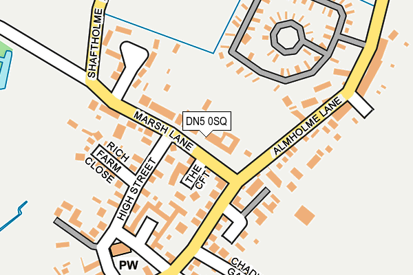 DN5 0SQ map - OS OpenMap – Local (Ordnance Survey)