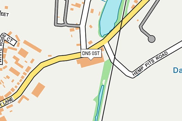 DN5 0ST map - OS OpenMap – Local (Ordnance Survey)