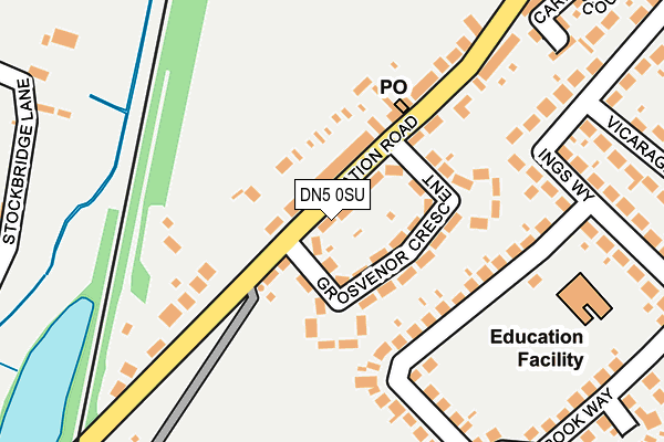 DN5 0SU map - OS OpenMap – Local (Ordnance Survey)