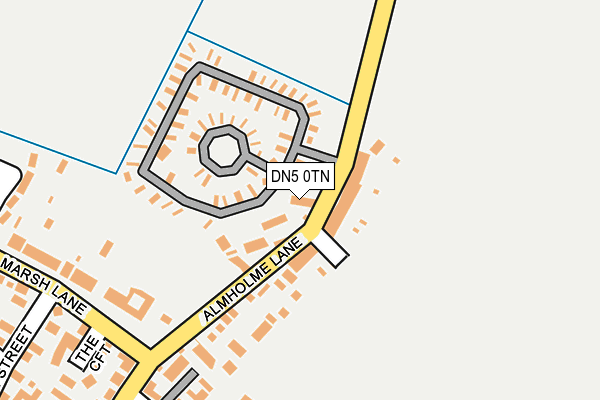 DN5 0TN map - OS OpenMap – Local (Ordnance Survey)