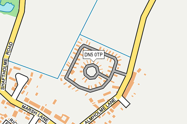 DN5 0TP map - OS OpenMap – Local (Ordnance Survey)