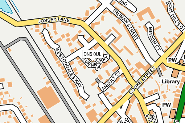 DN5 0UL map - OS OpenMap – Local (Ordnance Survey)