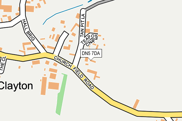 DN5 7DA map - OS OpenMap – Local (Ordnance Survey)