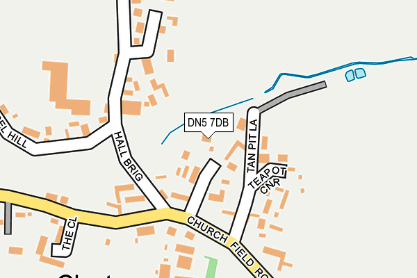 DN5 7DB map - OS OpenMap – Local (Ordnance Survey)