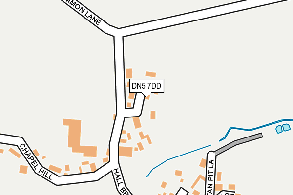 DN5 7DD map - OS OpenMap – Local (Ordnance Survey)