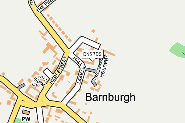 DN5 7DS map - OS OpenMap – Local (Ordnance Survey)