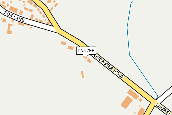 DN5 7EF map - OS OpenMap – Local (Ordnance Survey)