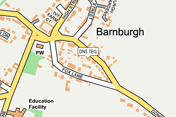 DN5 7EG map - OS OpenMap – Local (Ordnance Survey)