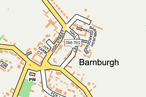 DN5 7EQ map - OS OpenMap – Local (Ordnance Survey)