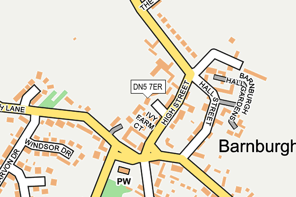 DN5 7ER map - OS OpenMap – Local (Ordnance Survey)