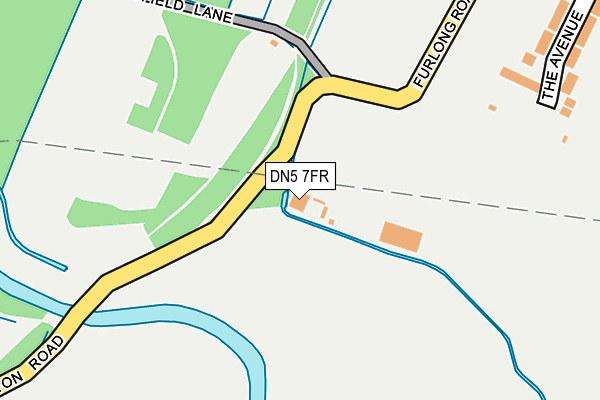 DN5 7FR map - OS OpenMap – Local (Ordnance Survey)