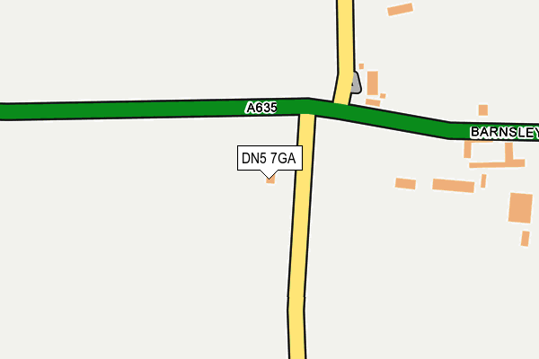 DN5 7GA map - OS OpenMap – Local (Ordnance Survey)
