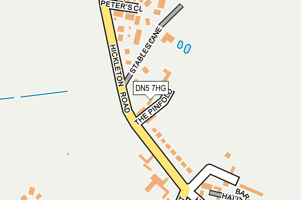 DN5 7HG map - OS OpenMap – Local (Ordnance Survey)