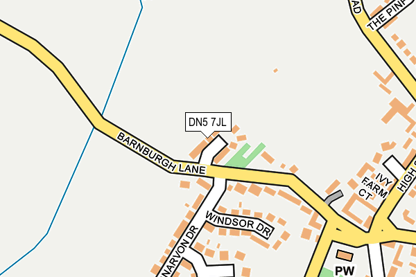 DN5 7JL map - OS OpenMap – Local (Ordnance Survey)