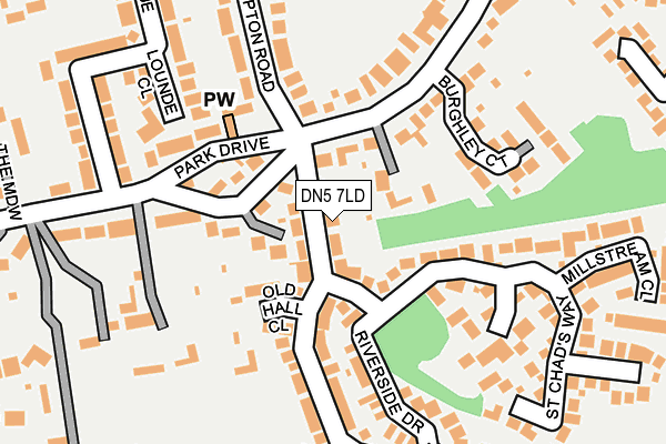 DN5 7LD map - OS OpenMap – Local (Ordnance Survey)