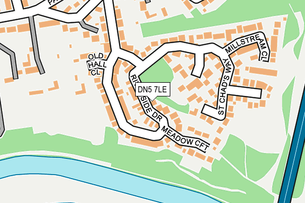 DN5 7LE map - OS OpenMap – Local (Ordnance Survey)