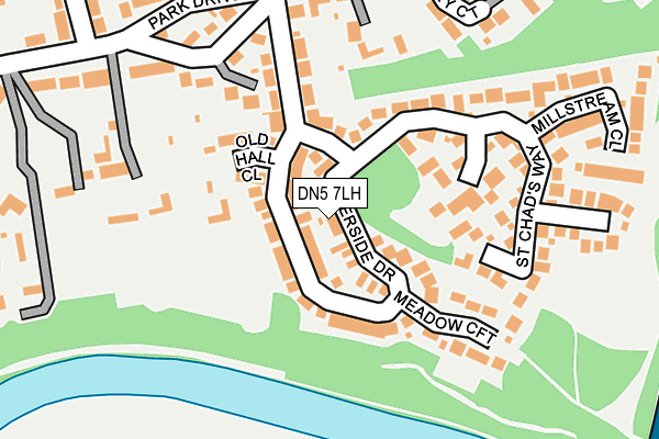 DN5 7LH map - OS OpenMap – Local (Ordnance Survey)