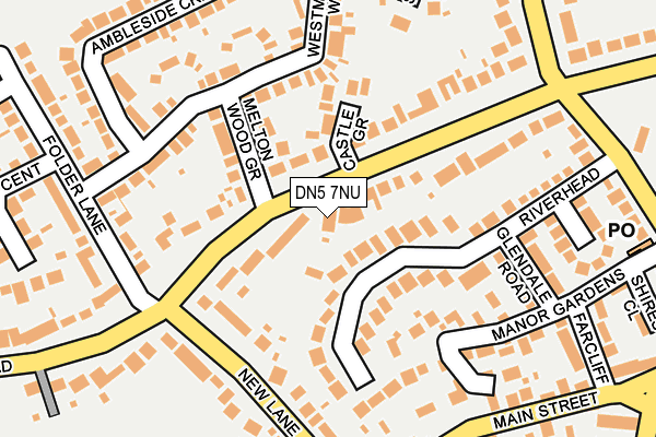 DN5 7NU map - OS OpenMap – Local (Ordnance Survey)