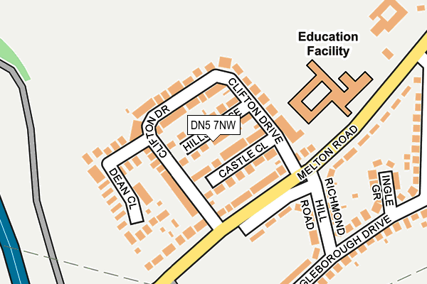 Map of RJ ROOFING SERVICES LTD at local scale
