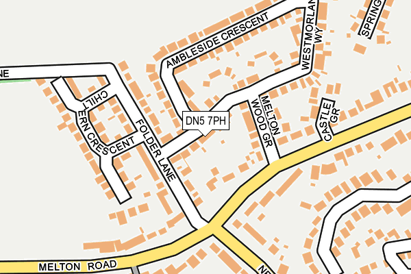 DN5 7PH map - OS OpenMap – Local (Ordnance Survey)