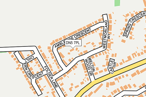 DN5 7PL map - OS OpenMap – Local (Ordnance Survey)
