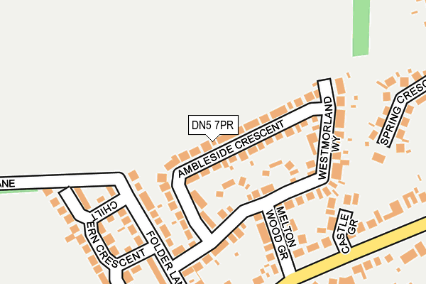 DN5 7PR map - OS OpenMap – Local (Ordnance Survey)