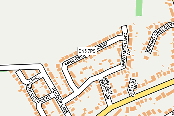 DN5 7PS map - OS OpenMap – Local (Ordnance Survey)