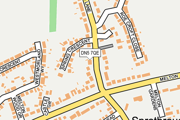 DN5 7QE map - OS OpenMap – Local (Ordnance Survey)