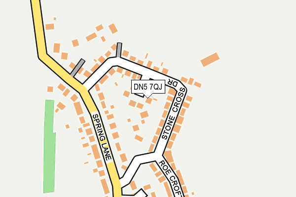 DN5 7QJ map - OS OpenMap – Local (Ordnance Survey)