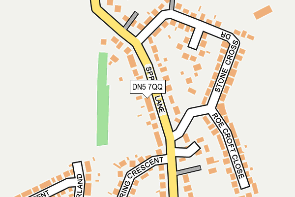 DN5 7QQ map - OS OpenMap – Local (Ordnance Survey)
