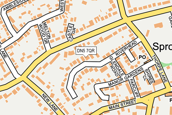 DN5 7QR map - OS OpenMap – Local (Ordnance Survey)