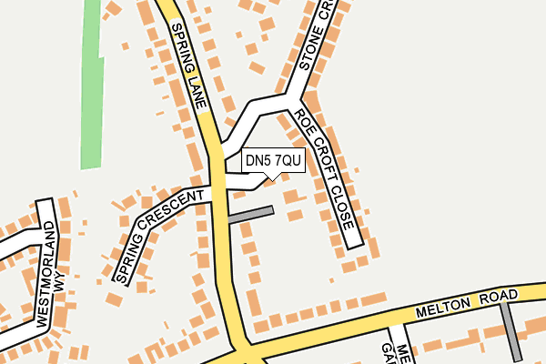 DN5 7QU map - OS OpenMap – Local (Ordnance Survey)