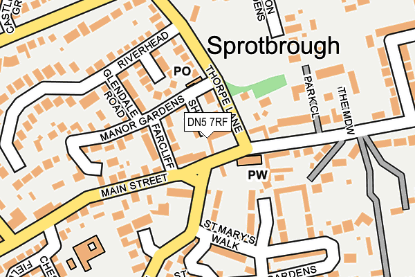 Map of SPAR SPROTBROUGH LTD at local scale