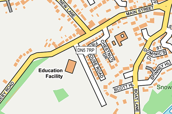 DN5 7RP map - OS OpenMap – Local (Ordnance Survey)