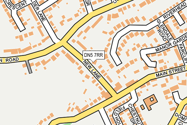 DN5 7RR map - OS OpenMap – Local (Ordnance Survey)