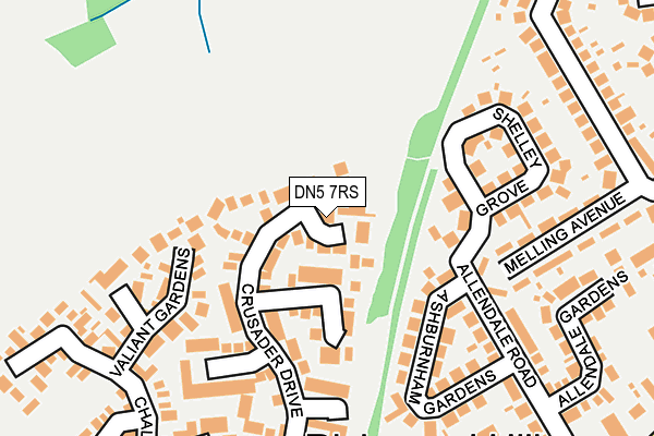 DN5 7RS map - OS OpenMap – Local (Ordnance Survey)