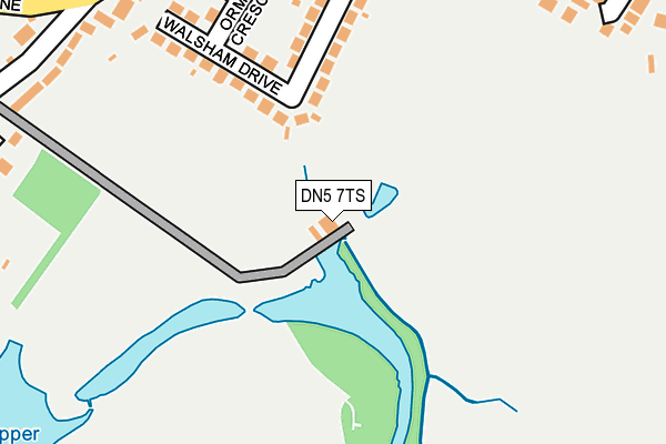 DN5 7TS map - OS OpenMap – Local (Ordnance Survey)