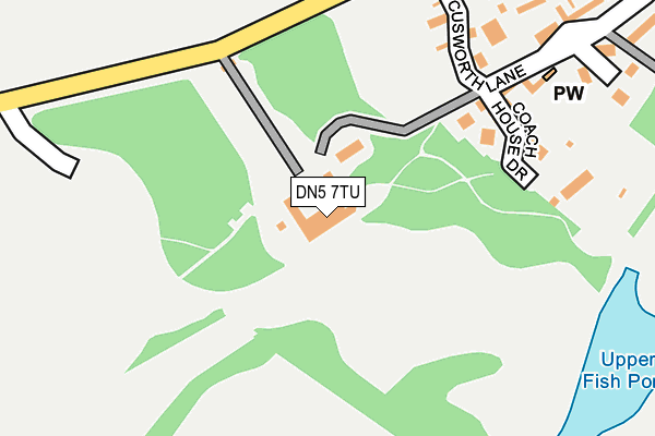 DN5 7TU map - OS OpenMap – Local (Ordnance Survey)