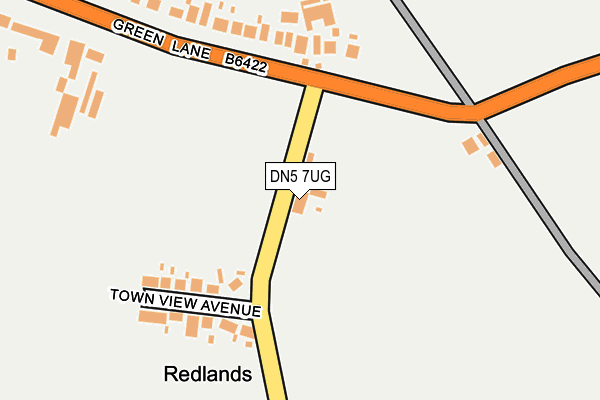 DN5 7UG map - OS OpenMap – Local (Ordnance Survey)