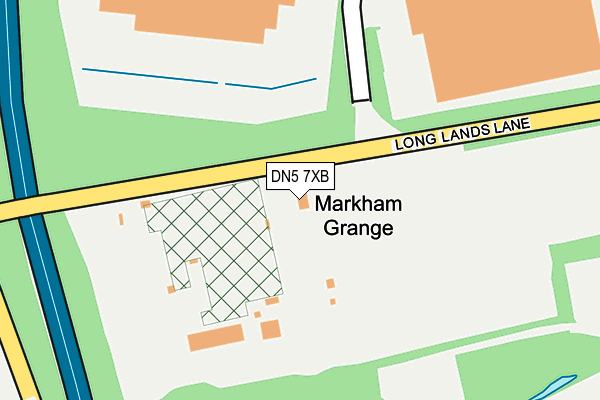 DN5 7XB map - OS OpenMap – Local (Ordnance Survey)