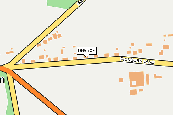 DN5 7XF map - OS OpenMap – Local (Ordnance Survey)