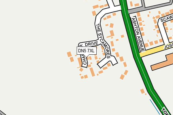 DN5 7XL map - OS OpenMap – Local (Ordnance Survey)