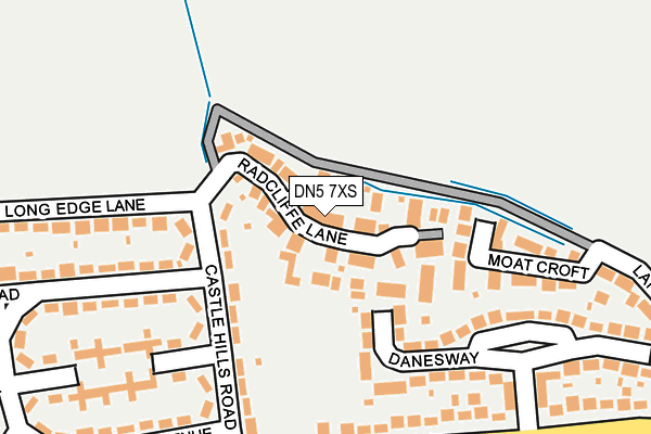 DN5 7XS map - OS OpenMap – Local (Ordnance Survey)