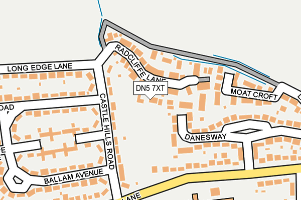 DN5 7XT map - OS OpenMap – Local (Ordnance Survey)