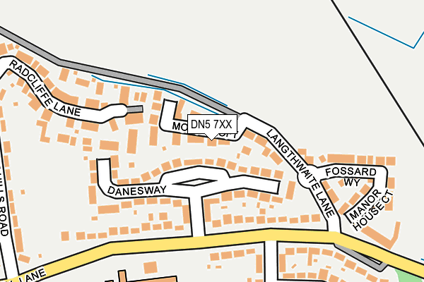 DN5 7XX map - OS OpenMap – Local (Ordnance Survey)