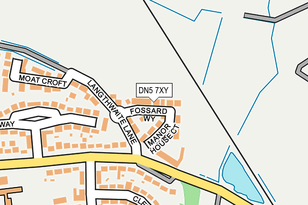 DN5 7XY map - OS OpenMap – Local (Ordnance Survey)