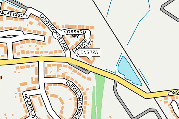 DN5 7ZA map - OS OpenMap – Local (Ordnance Survey)